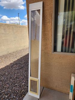 Sliding door insert for small dog/cat