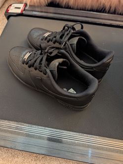 Nike Air Force 1 black trainers #sneakers #lifestyle