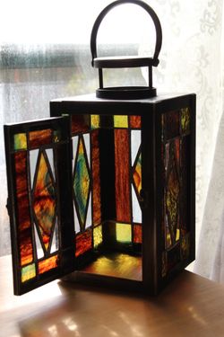Handmade Stained Glass Lantern