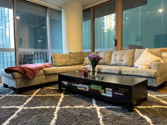 Dark brown coffee table
