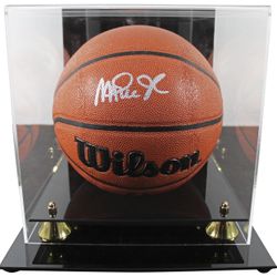 Magic Johnson Signed NBA Basketball (Beckett) W/Case