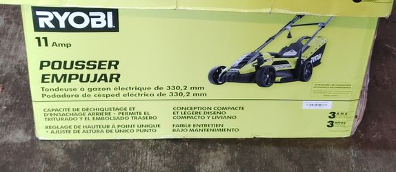 RYOBI
13 in. 11 Amp Corded Electric Walk Behind Push Lawn Mower