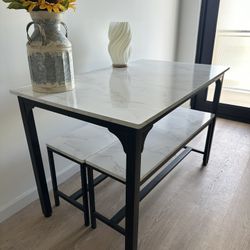Dining Table W/ Benches 