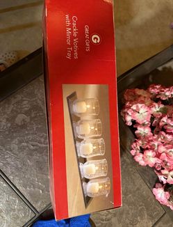 Glass Candle Holder and mirror base