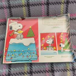 Vintage cards Peanuts Snoopy Hallmark Christmas Cards New Sealed 