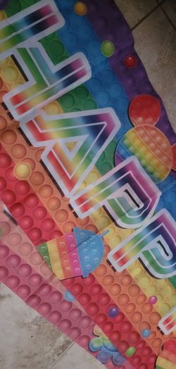 Pop It/ Fidget Party Banner