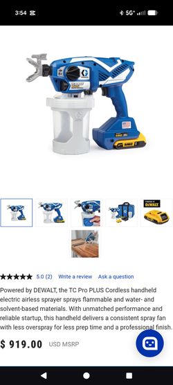 Cordless paint sprayer