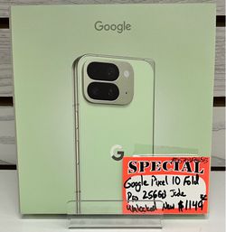 Google Pixel 10 Fold Pro 256GB Jade Unlocked New