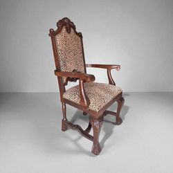 Custom Upholstered Cheetah Accent Chair