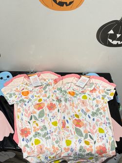 6-9 Months Carter's Just One You Baby Bodysuits Floral 3-Pack - baby girl  perfect for twins