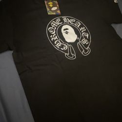 Crome hearts X bathing ape (XL) t-shirt