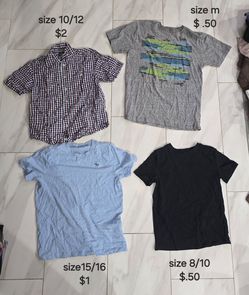 Boys Shorts sleeve shirts