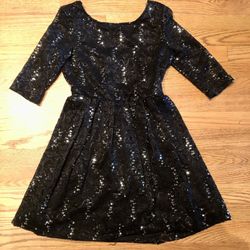 Jr. Black Sequence Dress Size 5