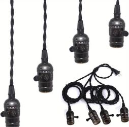 4 Light Socket Power Rope E String E26 Extension - Nova Sound