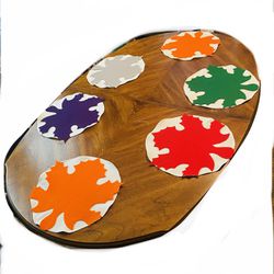 Fall Leafs Placemats For Halloween Thanksgiving Decorations 6 Pcs 
