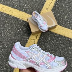 Asícs Gel-1130 White Pure Silver 4.5Y-5.5Y-6Y-6.5Y-7Y-8M-8.5M