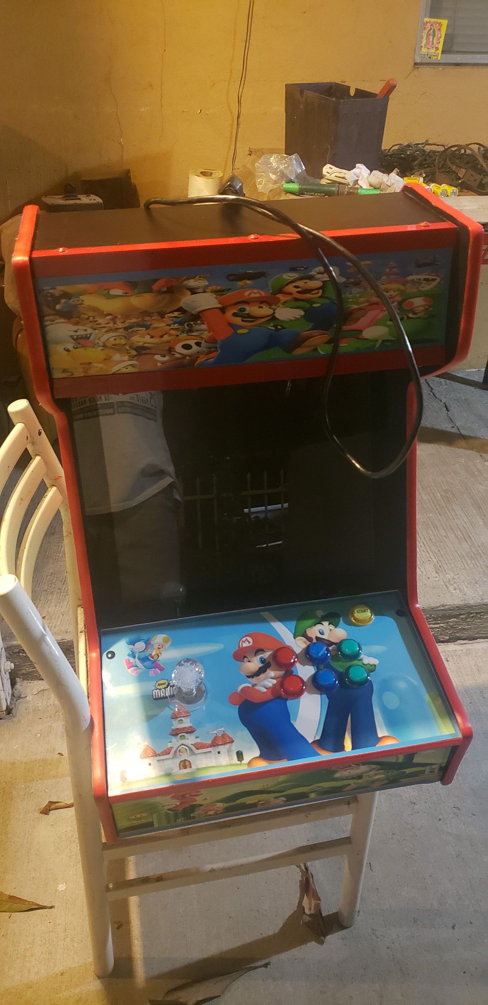 Custom Mario Arcade cabinet