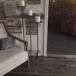 3 piece standing candle set