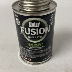 Oatey (contact info removed) 10 oz Fusion Single Step Medium PVC Cement - Clear