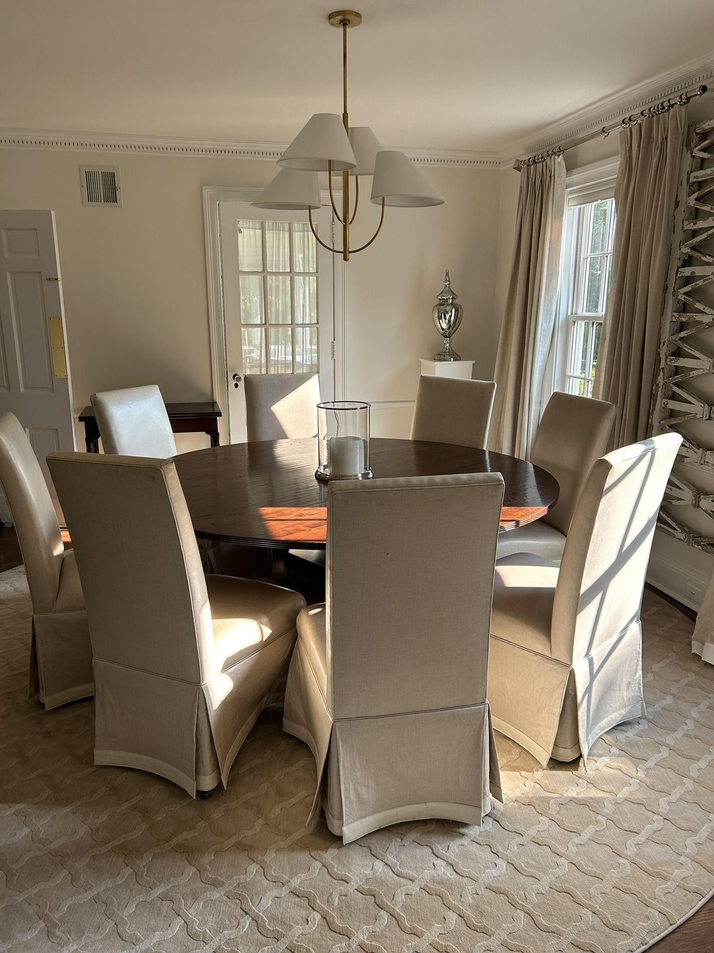 Linen Dipped Parson Chair Set Of 8