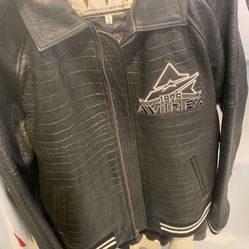 Avirex  croc skin leather jacket
