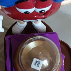 Vintage M&M's Red Fortune Teller with Pop-up Dice Candy Dispenser