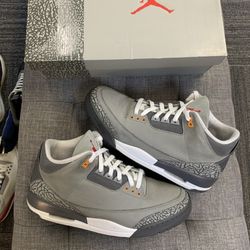 Jordan 3 Cool Grey - Size 10.5M