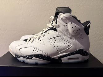 Nike Air Jordan 6 Retro Shoes - White/ Black Mens Size 12 (CT8529-112)