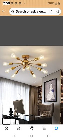 10 light gold chandelier r