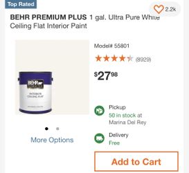 Behr Interior Ceiling Flat Paint