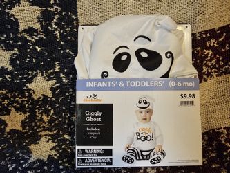 New 0-6 Mo Giggly Ghost