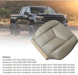 Passenger and Driver Side Bottom Replacement Seat Cover (Tan)