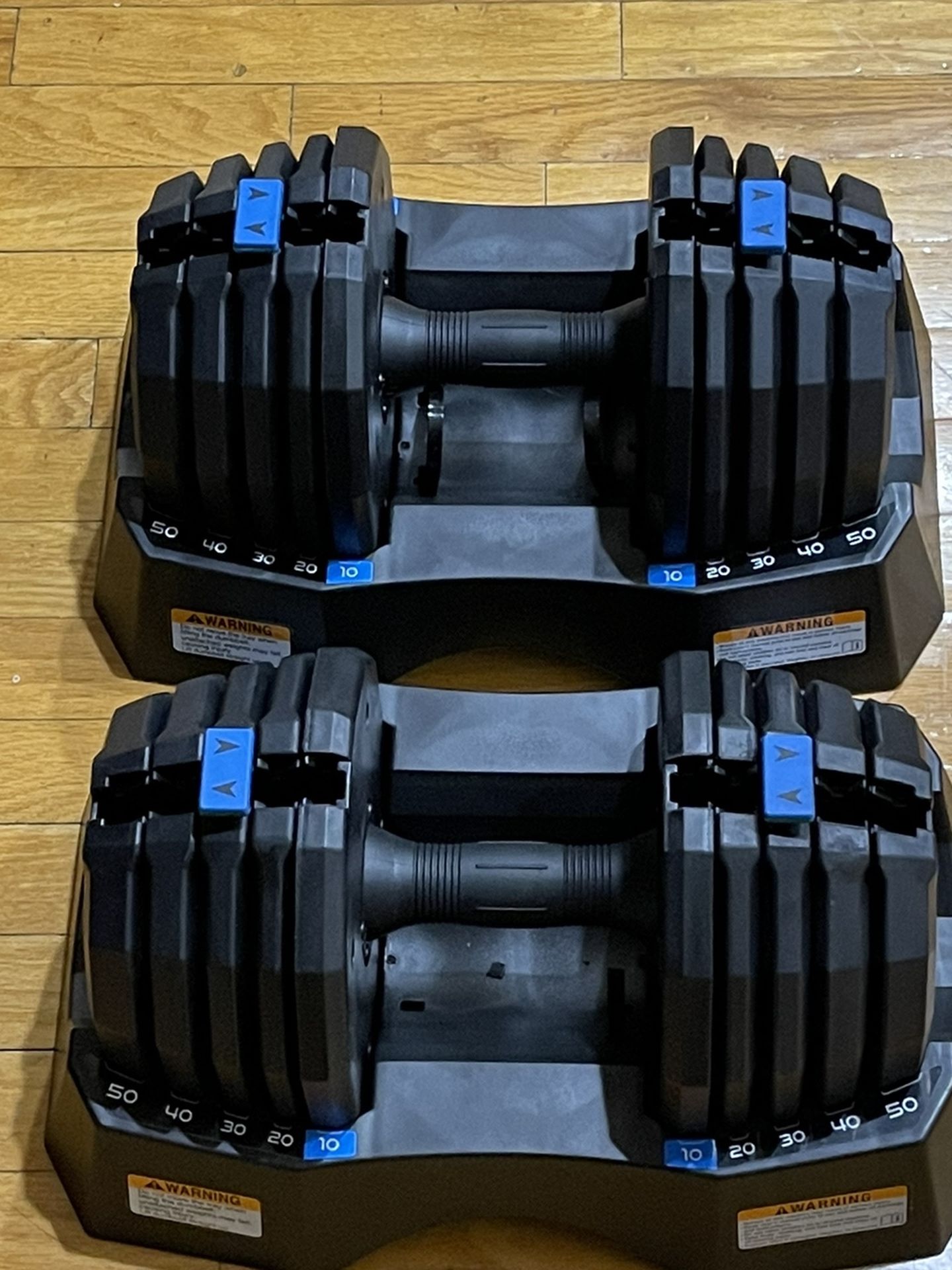 NordicTrack Dumbbells Adjustable Dumbbells 50lb Each Set (2)