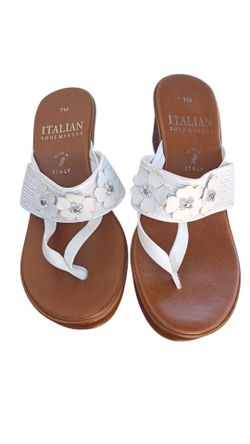 Italian shoemakers leather sandals