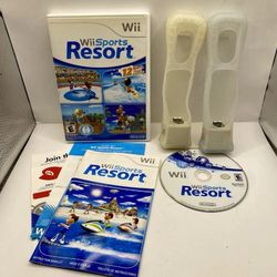 Wii Sports Resort Nintendo Wii Bundle With 2 Motion Plus Adapters & Jackets