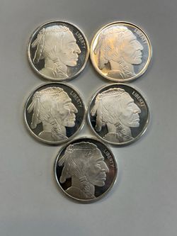 Buffalo round Coin 1 ounce silver Buffalo round Coin