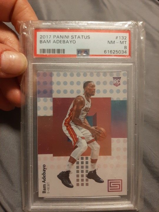 2017 Bam Adebayo Rookie Card Psa Mint 8