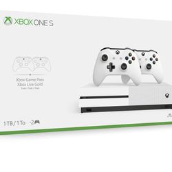 Xbox One S  With 2 Controllers