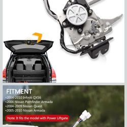 Rear Trunk Latch Tailgate Door Lock Actuator Compatible for Infiniti QX56 2004-2010 Nissan Pathfinder Armada 2004 Quest 2004-2009 Armada 2005-2010, Re