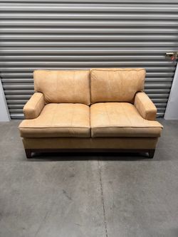 Ethan Allen leather couch