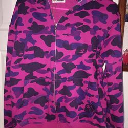 Bape purple hoodie size M