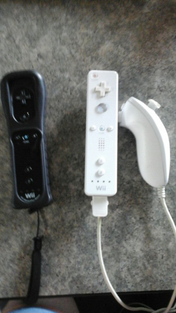 Wii Motion Plus Controller and Wii Remote Controller with Nunchuck