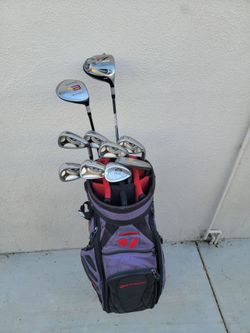 Taylormade R7 Golf Club Set Right Handed Stiff Flex W/TaylorMade Cart Bag