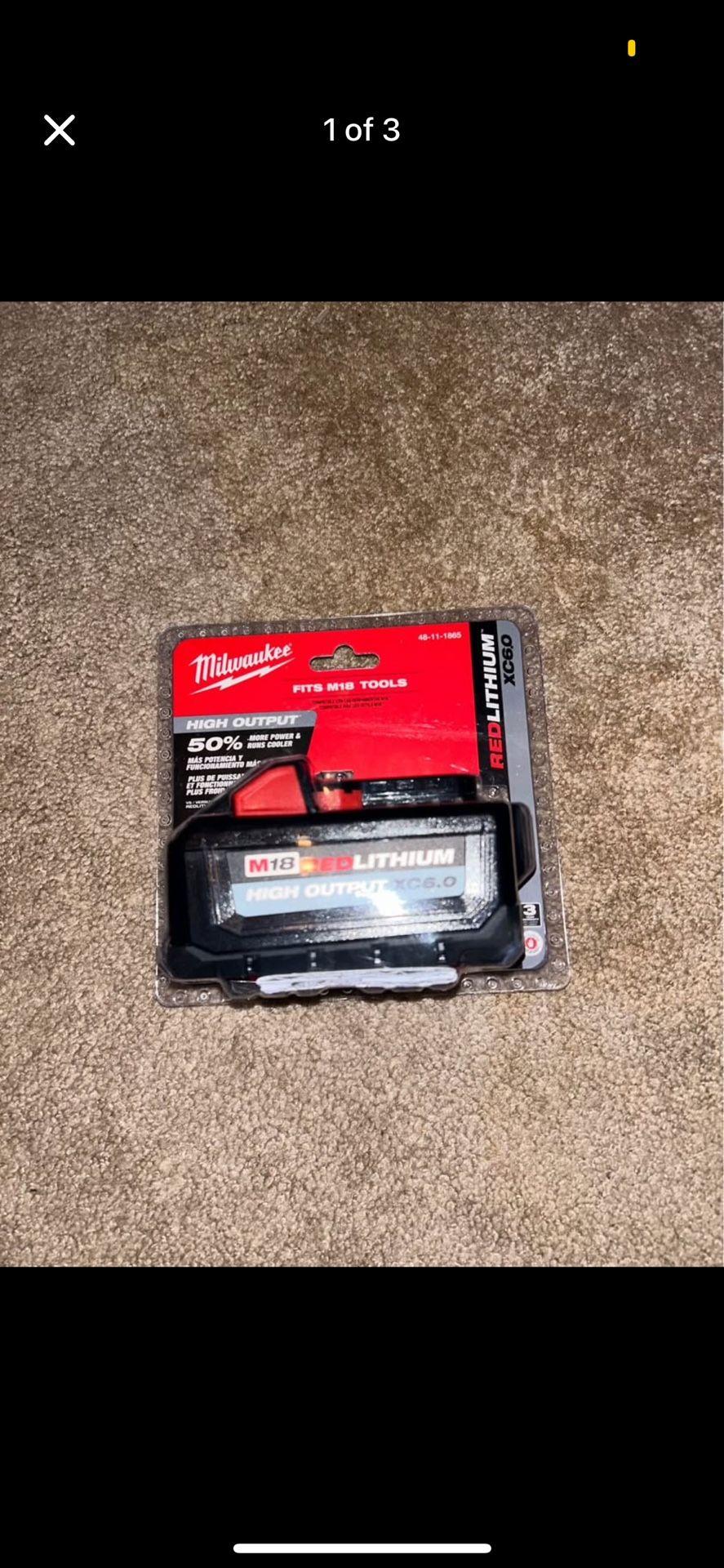 Milwaukee Battery 6ah