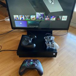 Xbox One X + Games And Controllers 