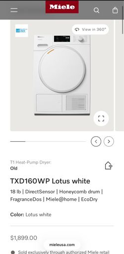 Miele Washing Machine and Dryer