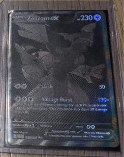 Zekrom EX Pokémon Card Full Art Black