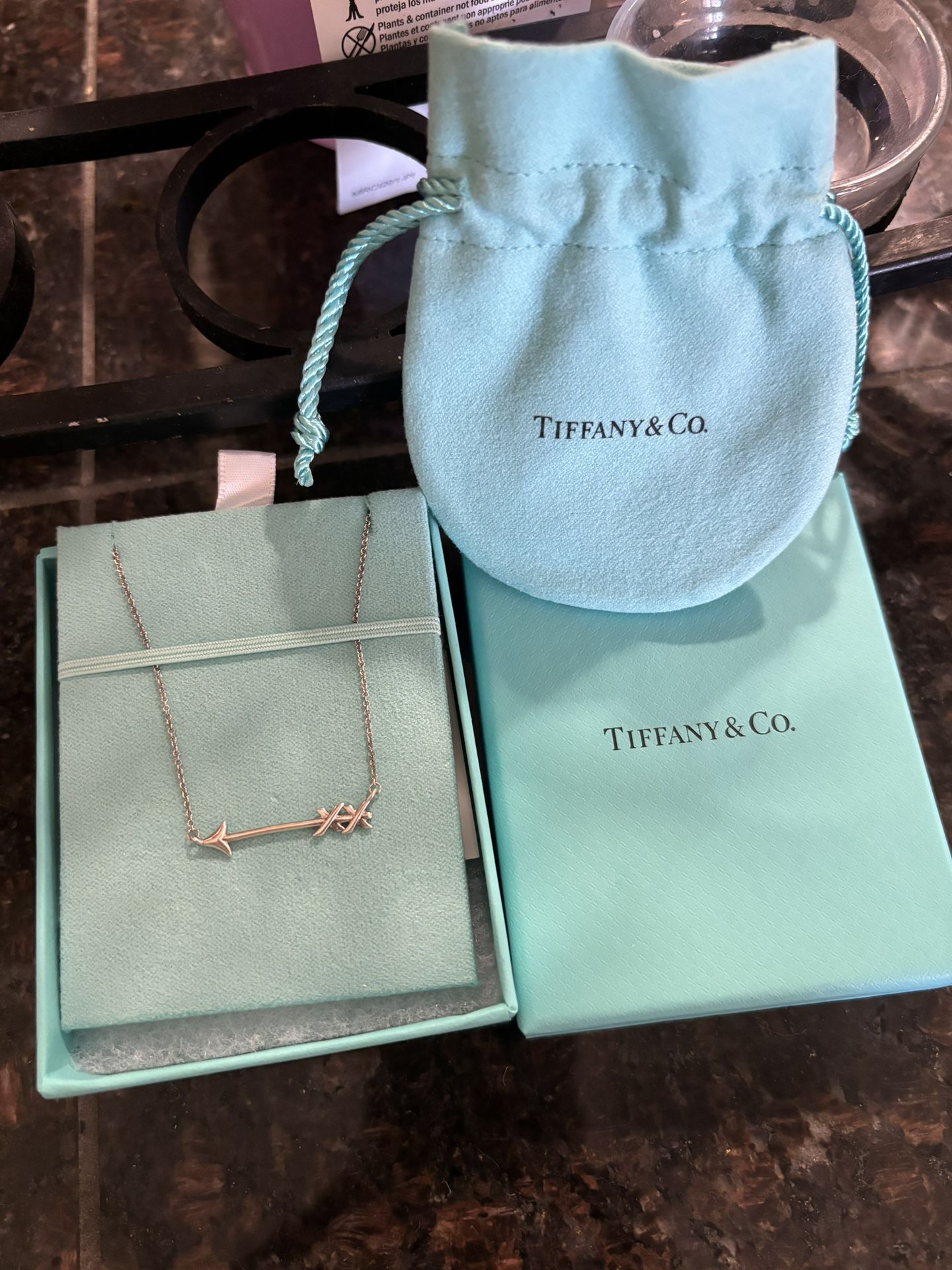 Tiffany&co Arrow Pendant Necklace 