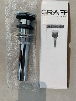 Graff pop up drain with over flow