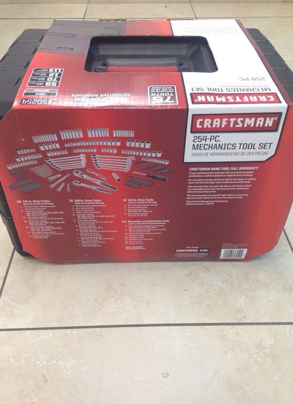 Craftsman 254 tool set deals